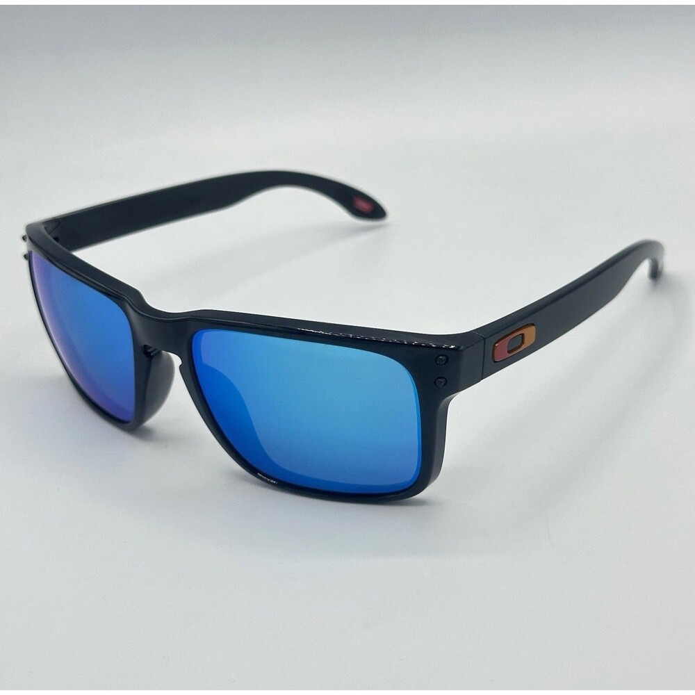 Oakley Holbrook Polished Black Prizm Sapphire Lens Sunglasses Sunset Fade O Icon